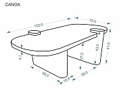 Konfereční stolek CANOA - Furnipol.cz
