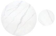 Set 2 konferečních stolků DIUNA / ořech,bílý mramor - Furnipol.cz