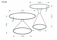 Set konferenčních stolků PILAR - Furnipol.cz