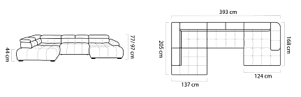 Rohová sedací souprava BULL XL - Furnipol.cz