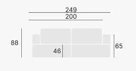 Rohová sedací souprava ALIVAR s rozkladem na spaní a úložným prostorem. FURNIPOL