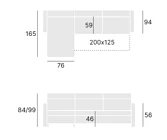 Rohová sedací souprava LIMA s rozkladem na spaní a úložným prostorem. FURNIPOL