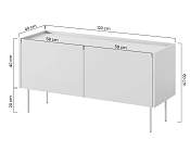 TV skříňka s kovovými nohami DESIN RTV 120 2D 2.jpg