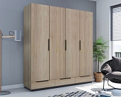 Šatní skříň s zásuvkami SK C3B 203cm Dub artisan.jpg