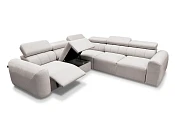 Rohová sedací souprava VOLARE III MIX - s elektrickou relax funkcí a rozkladem na spaní. FURNIPOL