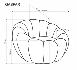 Čalouněné křeslo GASPAR. FURNIPOL