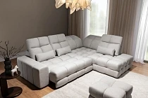 Rohová sedací souprava MEGNELIO PRESTIGE L E s elektrickým výsuvem. FURNIPOL
