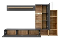Obývací stěna SILK II 240cm antracyt šedá Dub 2.jpg