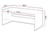 Konferenční stolek frézovaný VAMOS 120cm Dub 2.jpg