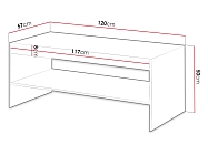 Konferenční stolek frézovaný VAMOS 120cm Dub 2.jpg