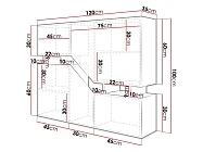 Designová policová komoda CEELIAS 120 Bílá 3.jpg