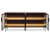 Komoda s vitrínou Lumi B 181 s LED osvětlením Dub Dunin 3.jpg