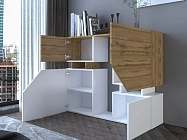Designová policová komoda CEELIAS 120 Bílá 2.jpg