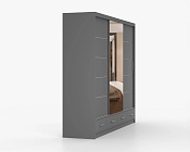 Šatní FLORENCE 250x 218 se zrcadlem - šedá 2.jpg