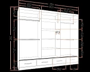 Šatní FLORENCE 250x 218 se zrcadlem - šedá 3.jpg