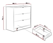 Úzká šuplíková komoda do obýváku TIRENO 3SZ černá 4.jpg