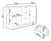 Komoda drážkovaná TIRENO 2D3SZ černá 5.jpg