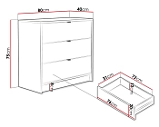 Úzká šuplíková komoda do obýváku TIRENO 3SZ černá 4.jpg