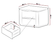 Noční stolek Hilafin 2S pískově béžová + zlatá 3.jpg