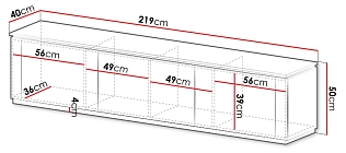 Televizní stolek Hilafin 4K pískově béžová + zlatá 3.jpg