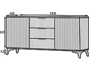 Komoda s lamelami ENTSIAN KOM150 v dekoru dub Artisan 5.jpg