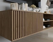 Závěsný TV stolek s lamelami Entsian 150 Dub Artisan 2.jpg