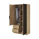 Šatní skříň s lamelami Nelly 2D Dub Artisan.jpg