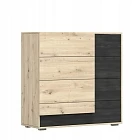 Nábytek do ložnice s postelí Bafra dub artisan černá norská borovice 2.jpg