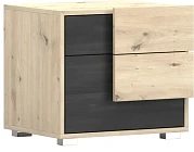 Nábytek do ložnice s postelí Bafra dub artisan černá norská borovice 4.jpg