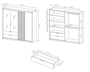 Ložnicová sestava TALLY I dub artisan + antracit 5.jpg