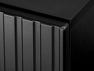 Obývací stěna SOUL s LED podsvícením černá/dub - Furnipol.cz