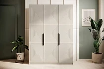Šatní skříň ASHA 150 cm kašmír černé úchytky 1.jpg