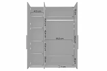 Šatní skříň ASHA 150 cm kašmír černé úchytky 5.jpg
