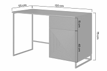 Psací stůl ASHA 120 cm černý 5.jpg