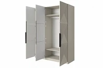Šatní skříň ASHA 150 cm kašmír černé úchytky 2.jpg