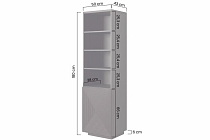 Regál ASHA 50 cm kašmír 6.jpg