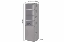 Regál ASHA 50 cm kašmír 6.jpg