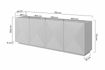 Komoda ASHA 200 cm se čtyřmi dveřmi kašmír 5.jpg