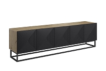 TV skříňka ASHA 200 cm dub artisan na kovovém rámu.jpg