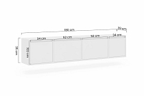 Závěsná TV skříňka ZOLIA 180 cm - ořech 4.jpg