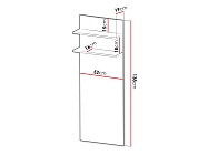 Nastěnný TV panel FIORE 50 - Furnipol.cz