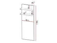 Nastěnný TV panel FIORE 50 - Furnipol.cz