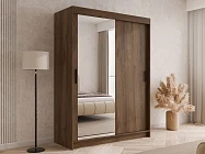 Šatní skříň INFINITY 150 II s posuvnými dveřmi a zrcadlem - Furnipol.cz