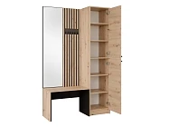 Předsíňová skříň ANCERTA - Dub artisan + Černá - Furnipol.cz