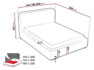 Postel LIVIA 160x200 - Furnipol.cz