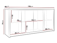 Komoda SOLID 4D - Furnipol.cz