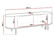 TV stolek LYGRINT 140 2D