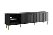 TV stolek Vesper 3D 187 cm - černý zlaté nohy.jpg