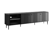 TV stolek Vesper 3D 187 cm - černý černé nohy.jpg