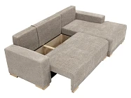 Rohová sedací souprava BELLO-DM s rozkladem na spaní a úložným prostorem